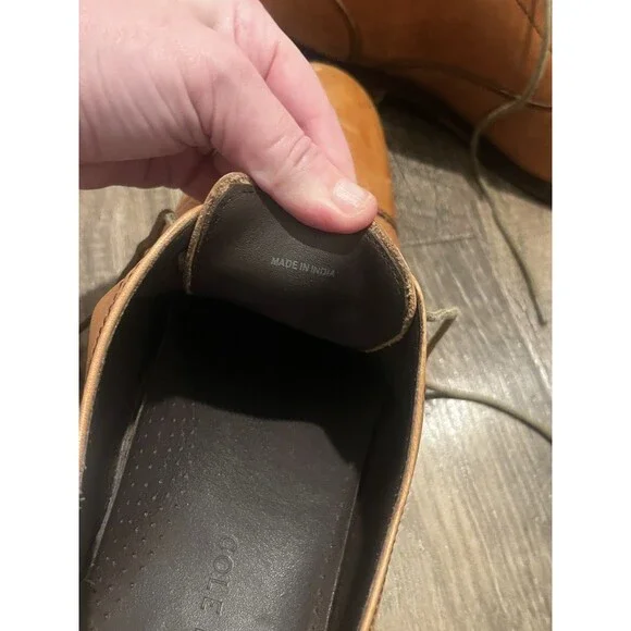 Cole Haan Williams C12337 Cap Toe Oxford British Tan Brown Shoes Men's Size 9 M - Picture 5 of 9